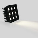 Recessed square LED downlight - 18W - 9 Spotlights - UGR18 - CRI90 - OSRAM Chip - White