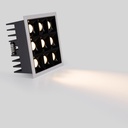 Recessed square LED downlight - 18W - 9 Spotlights - UGR18 - CRI90 - OSRAM Chip - White
