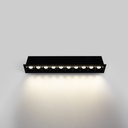Recessed linear LED downlight - 20W - UGR18 - CRI90 - OSRAM Chip - White