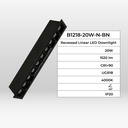 Recessed linear LED downlight - 20W - UGR18 - CRI90 - OSRAM Chip - White