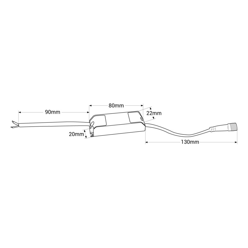 Recessed/trimless linear LED spotlight for plasterboard - 2W - UGR18 - CRI90 - Black