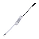 Recessed/trimless linear LED spotlight for plasterboard - 2W - UGR18 - CRI90 - Black