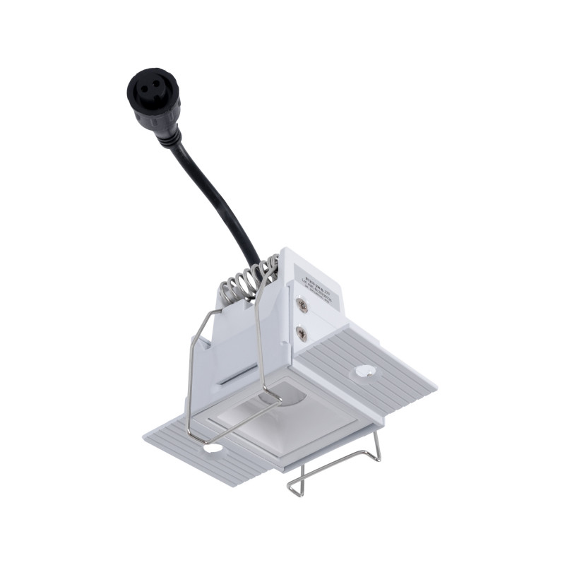 Recessed/trimless linear LED spotlight for plasterboard - 2W - UGR18 - CRI90 - Black