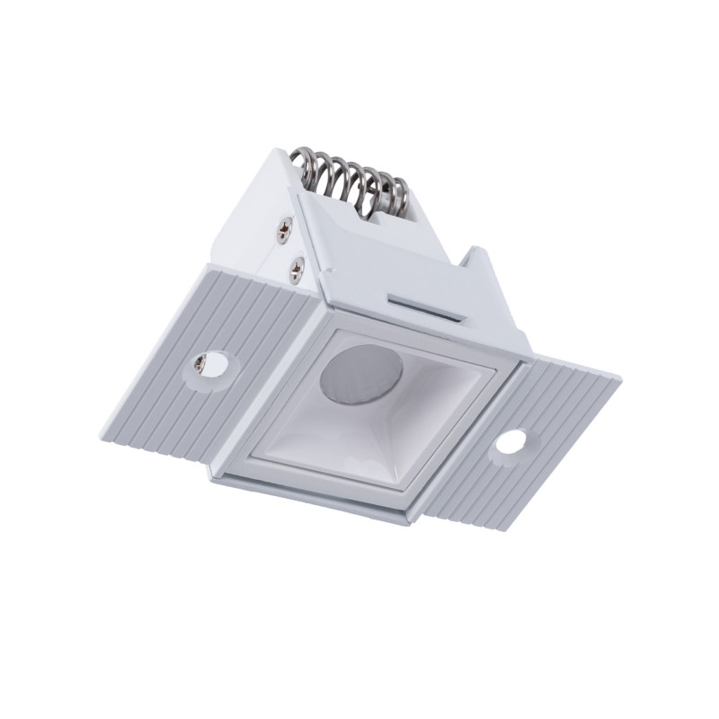 Recessed/trimless linear LED spotlight for plasterboard - 2W - UGR18 - CRI90 - Black