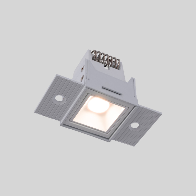 Recessed/trimless linear LED spotlight for plasterboard - 2W - UGR18 - CRI90 - Black