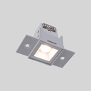 Recessed/trimless linear LED spotlight for plasterboard - 2W - UGR18 - CRI90 - Black