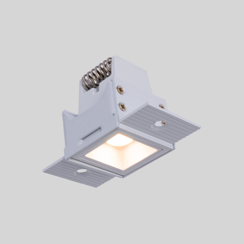 Recessed/trimless linear LED spotlight for plasterboard - 2W - UGR18 - CRI90 - Black