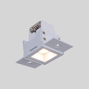 Recessed/trimless linear LED spotlight for plasterboard - 2W - UGR18 - CRI90 - Black