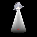 Recessed/trimless linear LED spotlight for plasterboard - 2W - UGR18 - CRI90 - Black