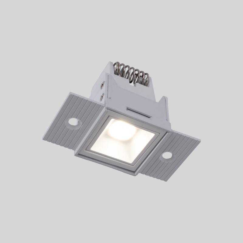 Recessed/trimless linear LED spotlight for plasterboard - 2W - UGR18 - CRI90 - Black