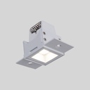 Recessed/trimless linear LED spotlight for plasterboard - 2W - UGR18 - CRI90 - Black