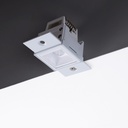 Recessed/trimless linear LED spotlight for plasterboard - 2W - UGR18 - CRI90 - Black