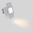 Recessed/trimless linear LED spotlight for plasterboard - 2W - UGR18 - CRI90 - Black