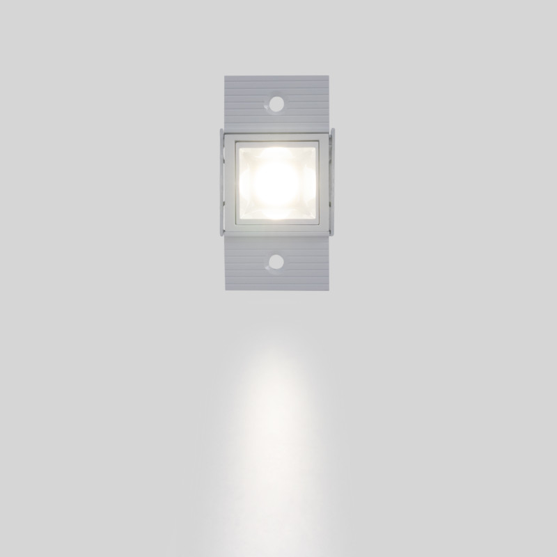 Recessed/trimless linear LED spotlight for plasterboard - 2W - UGR18 - CRI90 - Black