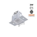 Recessed/trimless linear LED spotlight for plasterboard - 2W - UGR18 - CRI90 - Black