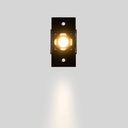 Recessed/trimless linear LED spotlight for plasterboard - 2W - UGR18 - CRI90 - Black