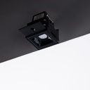 Recessed/trimless linear LED spotlight for plasterboard - 2W - UGR18 - CRI90 - Black