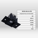 Recessed/trimless linear LED spotlight for plasterboard - 2W - UGR18 - CRI90 - Black
