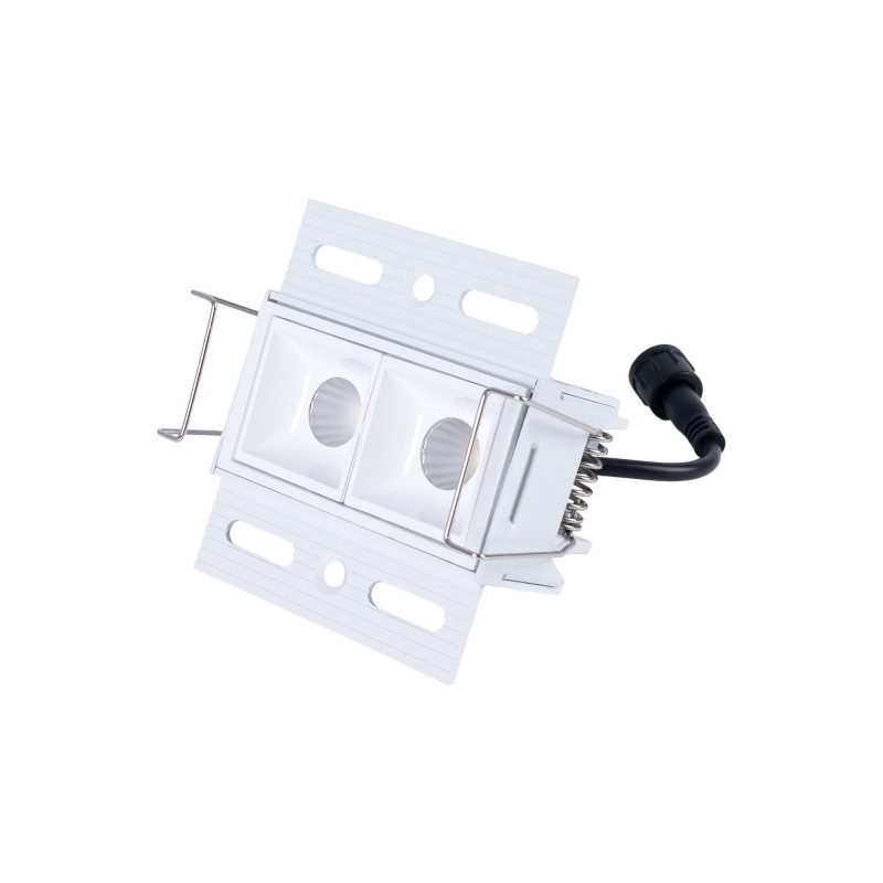 Recessed/trimless linear LED spotlight for plasterboard - 4W - UGR18 - CRI90 - Black