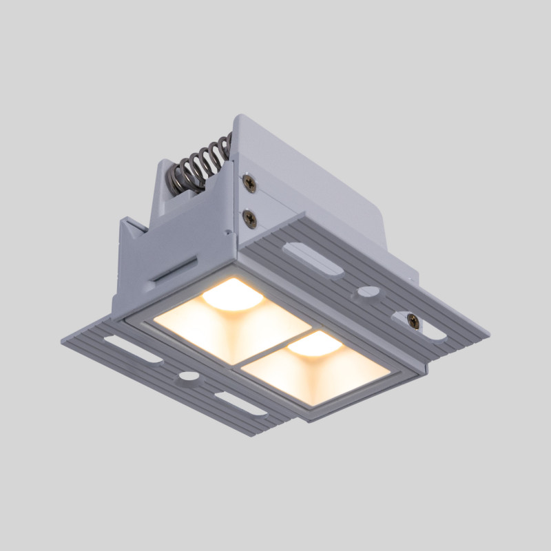 Recessed/trimless linear LED spotlight for plasterboard - 4W - UGR18 - CRI90 - Black