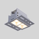 Recessed/trimless linear LED spotlight for plasterboard - 4W - UGR18 - CRI90 - Black