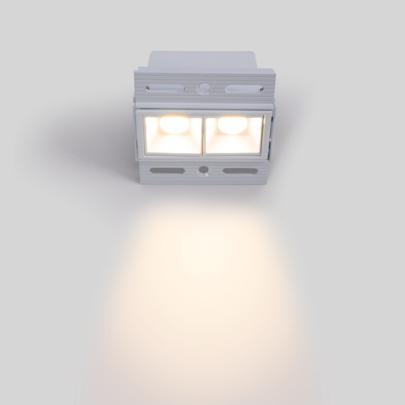 Recessed/trimless linear LED spotlight for plasterboard - 4W - UGR18 - CRI90 - Black