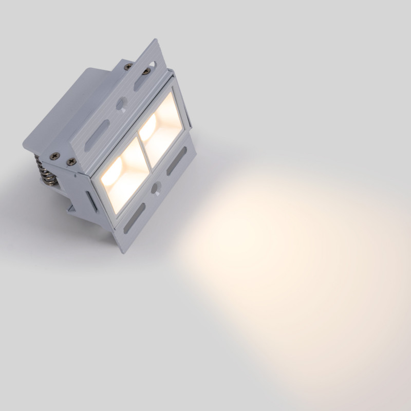 Recessed/trimless linear LED spotlight for plasterboard - 4W - UGR18 - CRI90 - Black