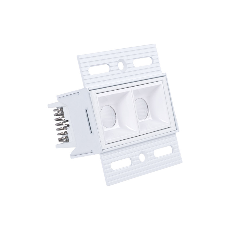 Recessed/trimless linear LED spotlight for plasterboard - 4W - UGR18 - CRI90 - Black