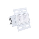 Recessed/trimless linear LED spotlight for plasterboard - 4W - UGR18 - CRI90 - Black