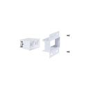 Recessed/trimless linear LED spotlight for plasterboard - 4W - UGR18 - CRI90 - Black