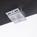 Recessed/trimless linear LED spotlight for plasterboard - 4W - UGR18 - CRI90 - Black