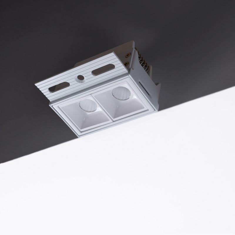 Recessed/trimless linear LED spotlight for plasterboard - 4W - UGR18 - CRI90 - Black