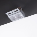 Recessed/trimless linear LED spotlight for plasterboard - 4W - UGR18 - CRI90 - Black