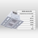 Recessed/trimless linear LED spotlight for plasterboard - 4W - UGR18 - CRI90 - Black