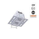 Recessed/trimless linear LED spotlight for plasterboard - 4W - UGR18 - CRI90 - Black