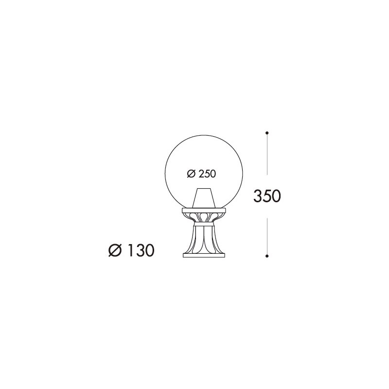 FUMAGALLI MIKROLOT G250 E27 Globe floor lamp
