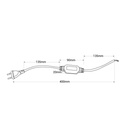 Current rectifier cable for 220V AC COB LED strip - IP67