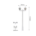 FUMAGALLI "Gigi Bisso/Anna" outdoor double street lamp - 2x E27 - CCT - IP55