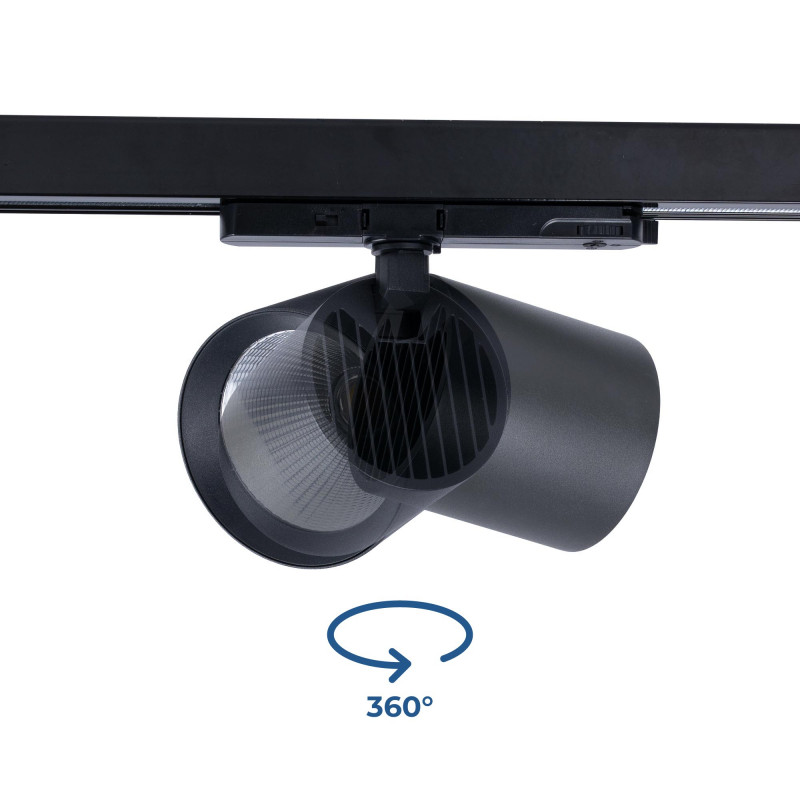 CCT LED 3-phase track spotlight - 40W - CRI 90 - KGP Driver- White
