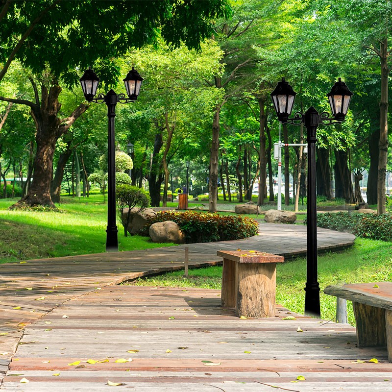 FUMAGALLI "Gigi Bisso/Anna" outdoor double street lamp - 2x E27 - CCT - IP55