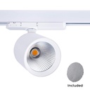 CCT LED 3-phase track spotlight - 40W - CRI 90 - KGP Driver- White