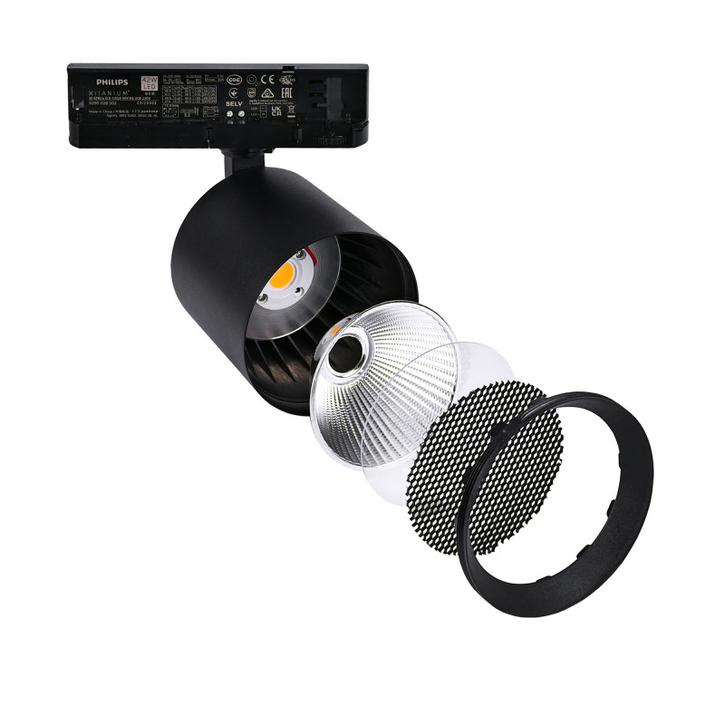 LED 3-phase track spotlight - 40W - CRI 95 - Philips Xitanium Driver - White