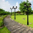FUMAGALLI "Gigi Bisso/Anna" outdoor double street lamp - 2x E27 - CCT - IP55