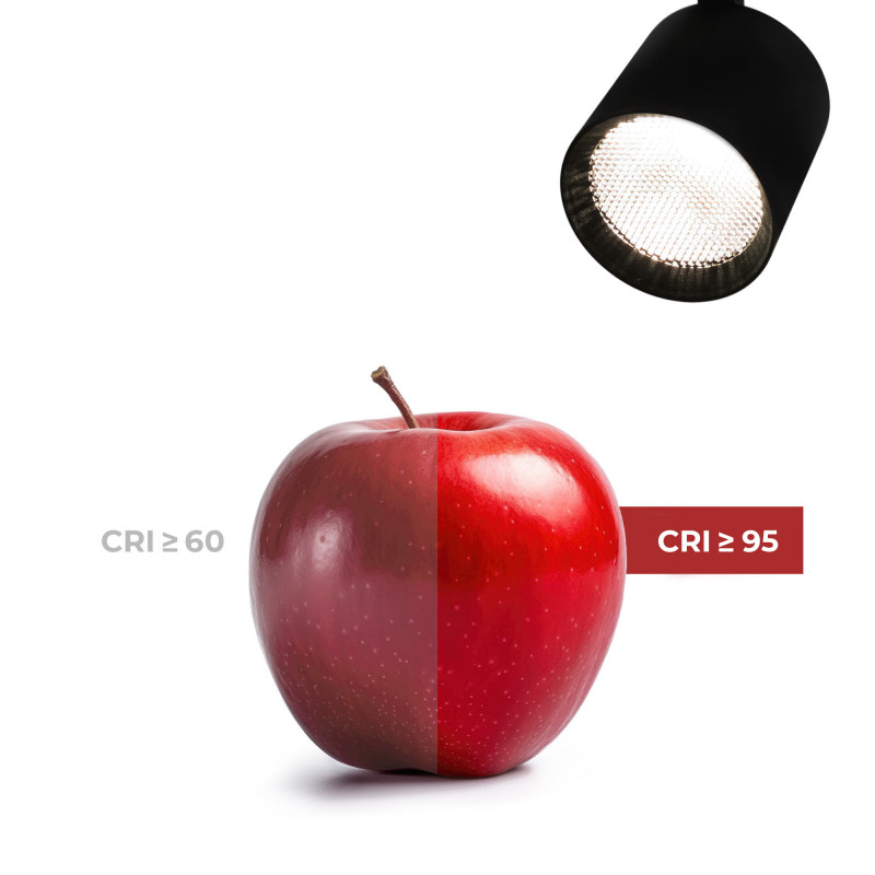 LED 3-phase track spotlight - 40W - CRI 95 - Philips Xitanium Driver - White
