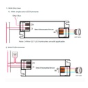 DALI dimmable DT8 CCT driver 220-240V - Output 3-42V DC - 100-500mA - 10W