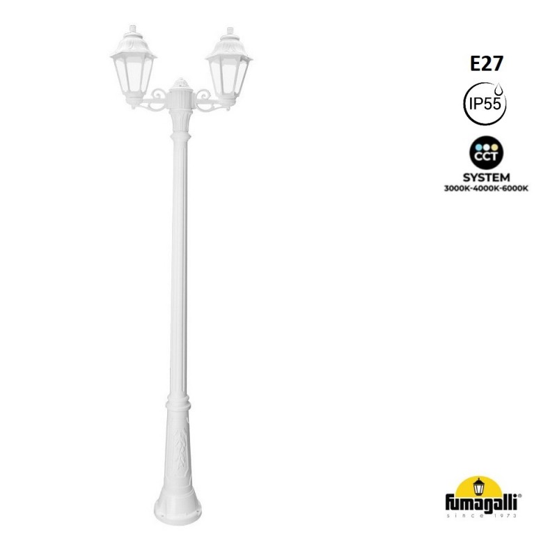 FUMAGALLI "Gigi Bisso/Anna" outdoor double street lamp - 2x E27 - CCT - IP55
