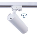 CCT LED 1-phase track spotlight - 10W - CRI 90 - KGP Driver - Black