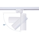 CCT LED 1-phase track spotlight - 10W - CRI 90 - KGP Driver - Black
