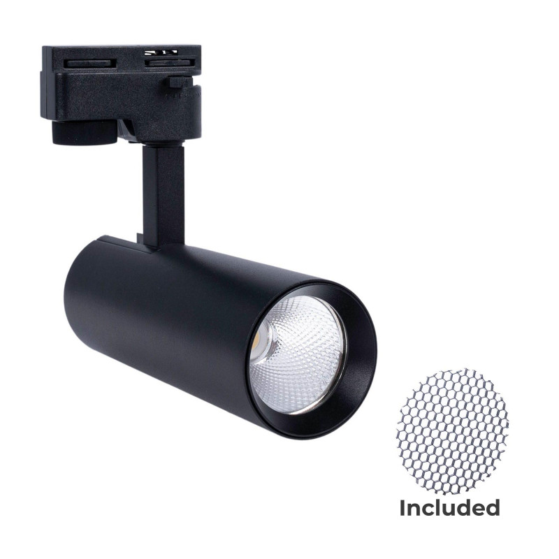 CCT LED 1-phase track spotlight - 10W - CRI 90 - KGP Driver - Black