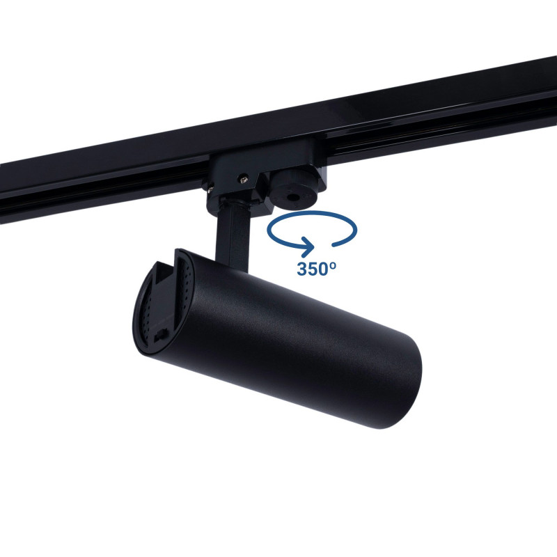 CCT LED 1-phase track spotlight - 10W - CRI 90 - KGP Driver - Black